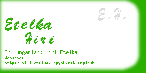 etelka hiri business card